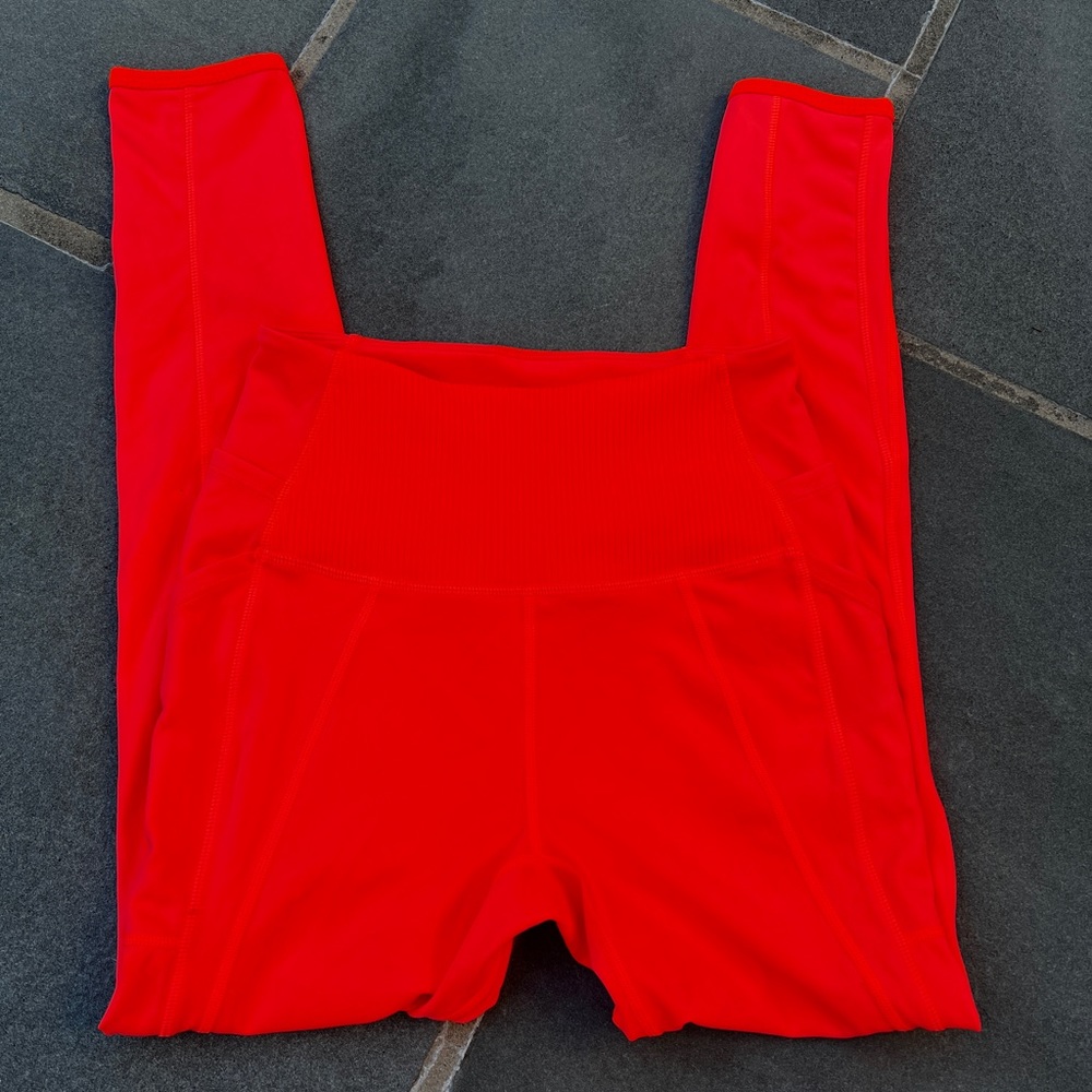Free people orange leggings 7/8